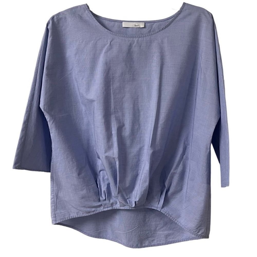 Knott blouse blue 109% cotton sz 1/small